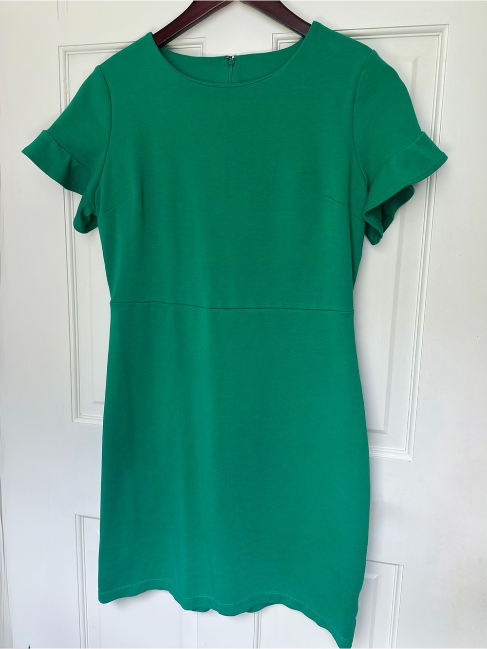 Old Navy Kelly Green Flutter Sleeve Sheath Dress Women’s Medium Career Office